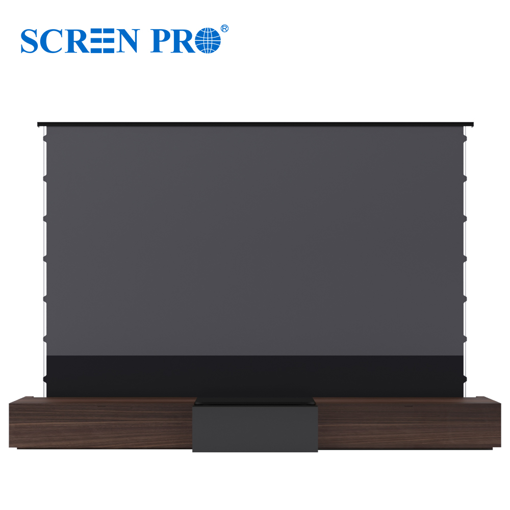 SCREENPRO Laser TV Screen with Integrated Cabinet Bundle