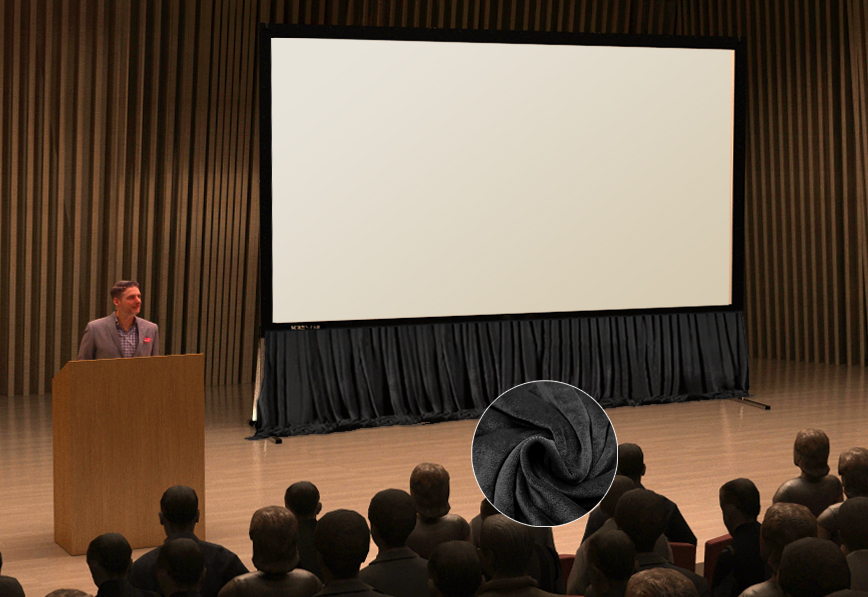 SCREENPRO Portable Fast-Folding Projector Screen on the field