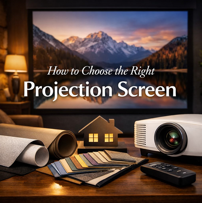 Recommendation or advice to choose the right projection screen