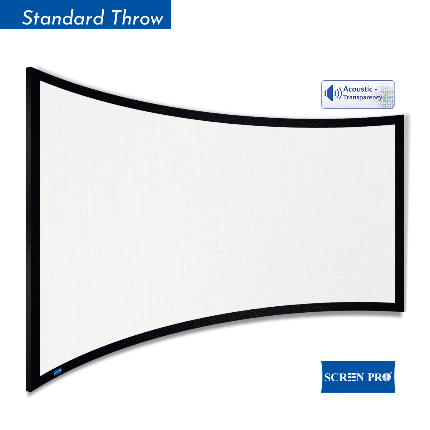 Curved Frame Projection Screen - FC-TW