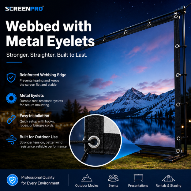 Webbed with Metal Eyelets