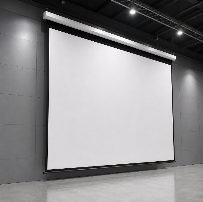 Large Venue Motorized Projector Screen - TT