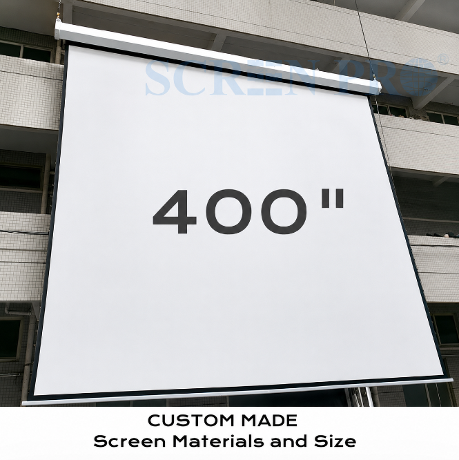 Large Venue Motorized Projector Screen - TT