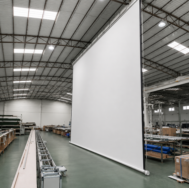 Large Venue Motorized Projector Screen - TT