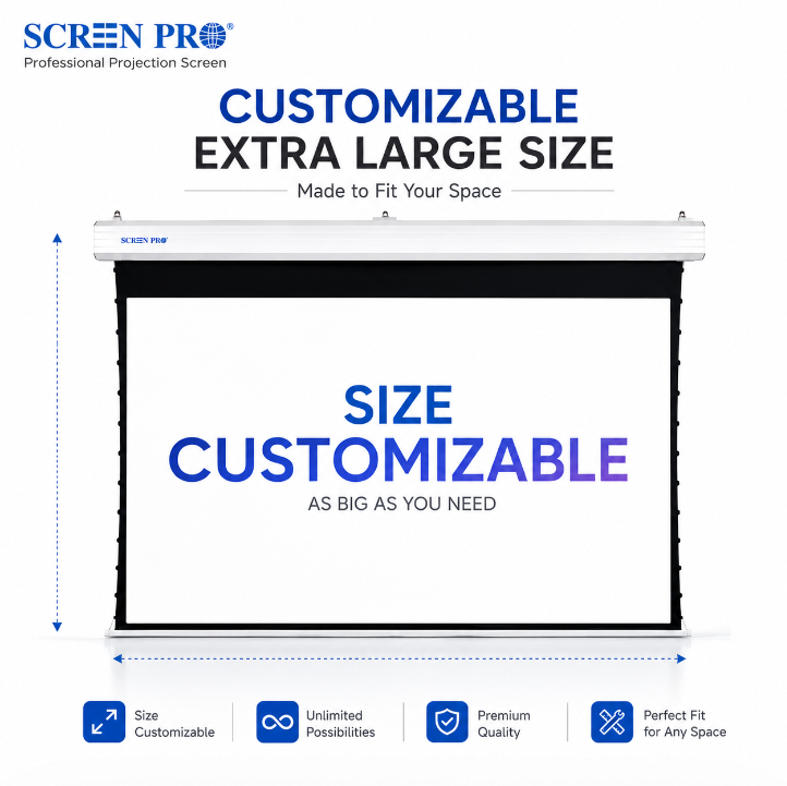 Large Venue Motorized Projector Screen - TT