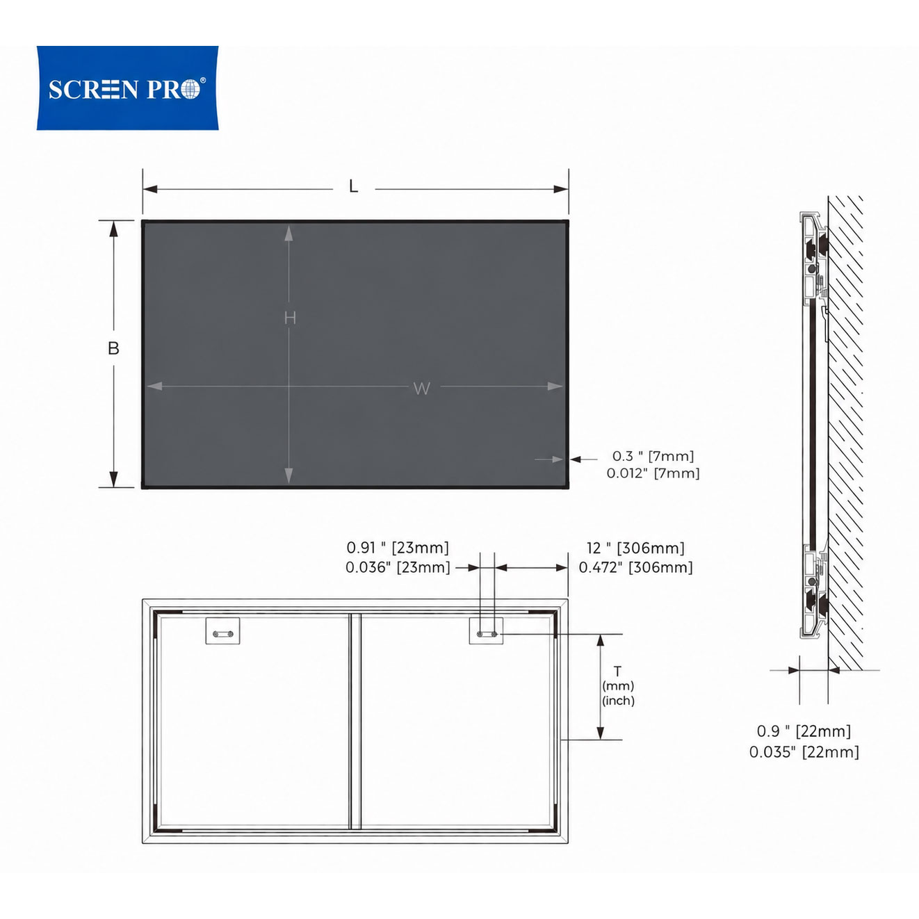 7mm Frame ALR Screen - AZ