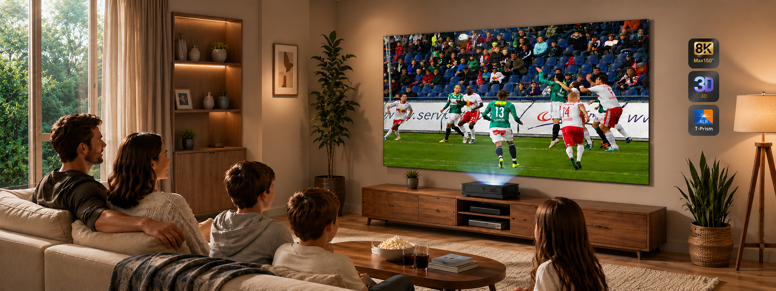 SCREENPRO T-Prism UST ALR projector screen for ultra short throw Laser TV projection