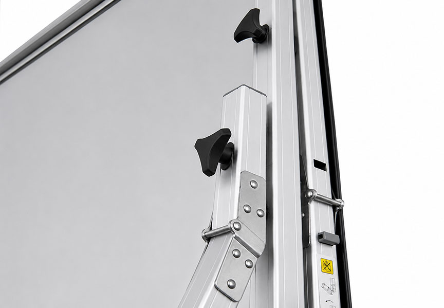 SCREENPRO aluminum quick fold projection screen frame with snap joints and tool free setup
