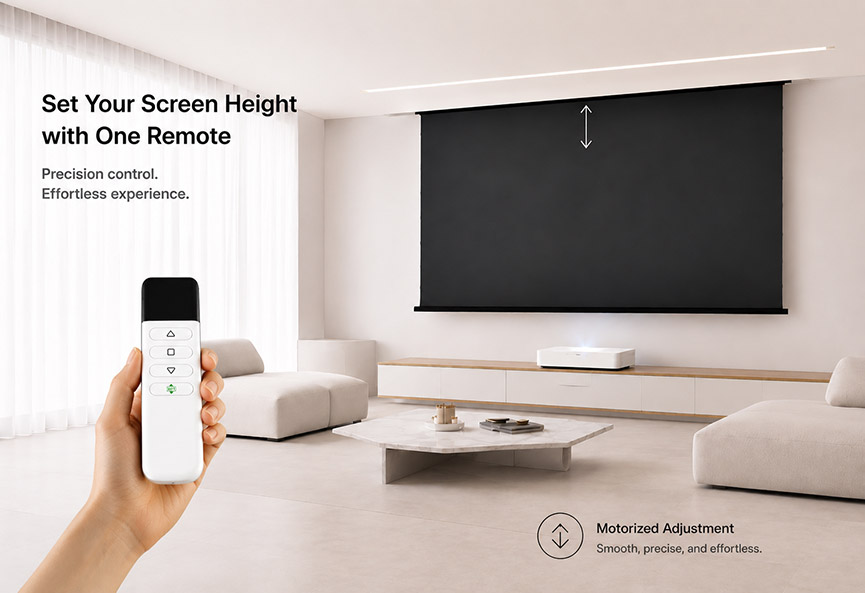 SCREENPRO ZeroWave AW 4K 8K UST ALR screen for realistic picture quality