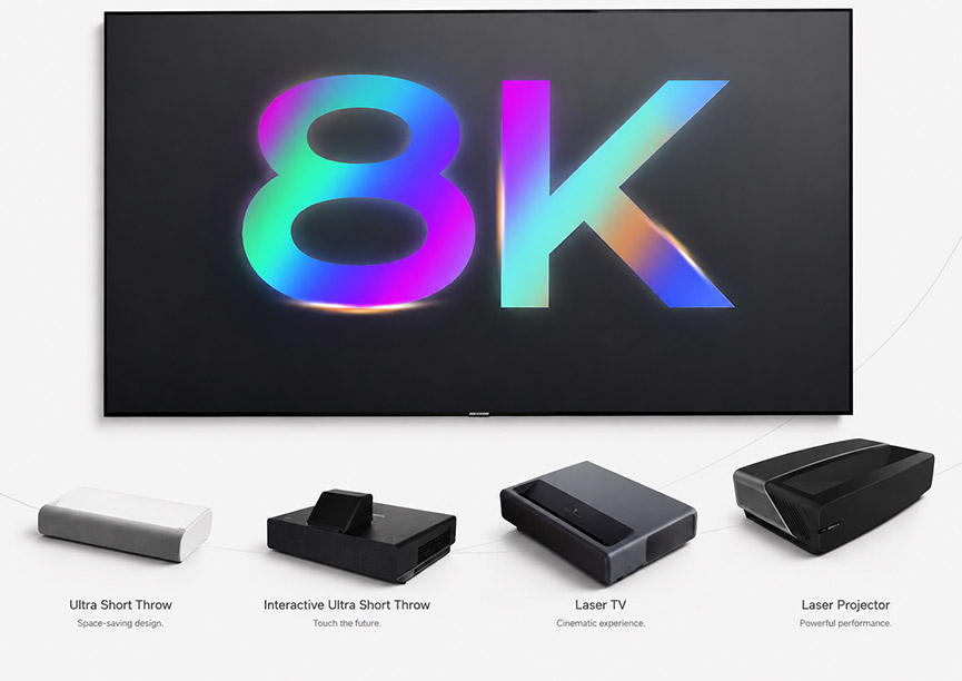 SCREENPRO UST ALR projector screen delivers natural 4K 8K picture quality for Laser TV