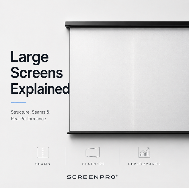 Large Projection Screens Explained: Structure, Seams & Real Performance