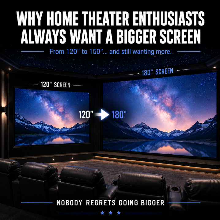 Why Home Theater Enthusiasts Always Want A Bigger Screen