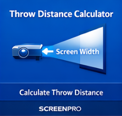 Projector Throw Distance Calculator