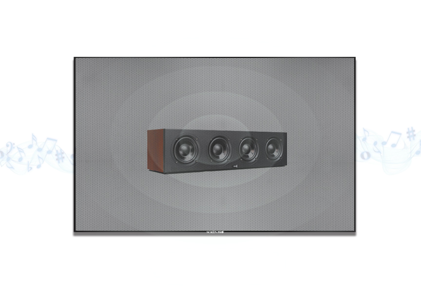 SCREENPRO FZ screen for home theater and hidden speaker installations