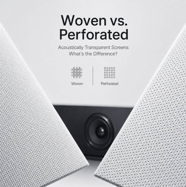 Woven vs. Perforated Acoustically Transparent Screens: Key Differences