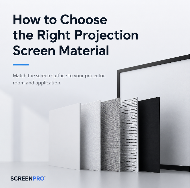 How to Choose the Right Projection Screen Material