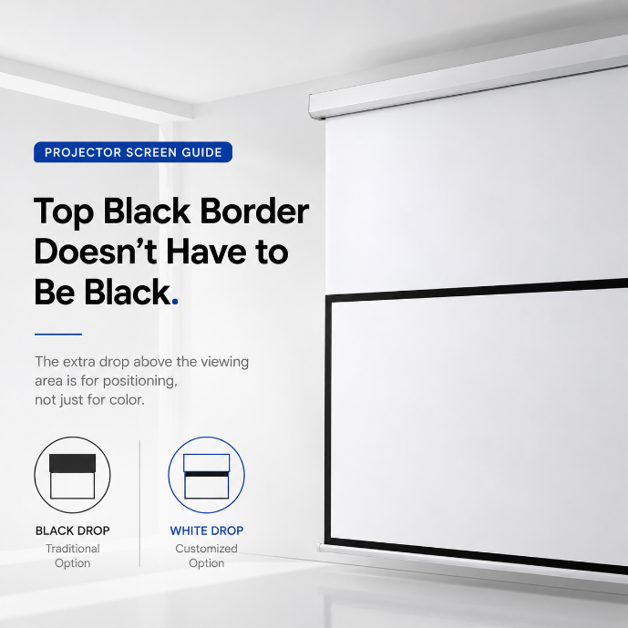 Does the “Top Black Border” of a Projector Screen Have to Be Black?