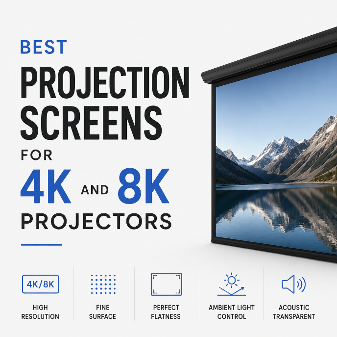 Best Projector Screens for 4K and 8K Projectors