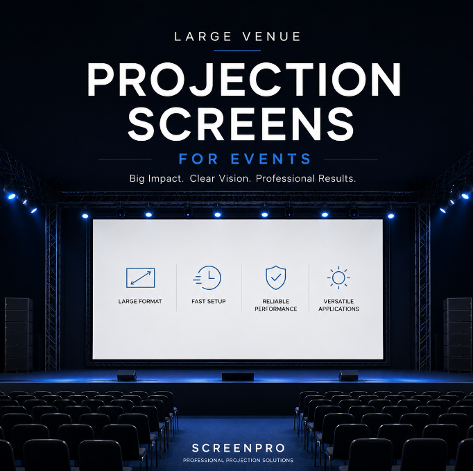 Large Venue Projection Screens for Events: A Complete Guide