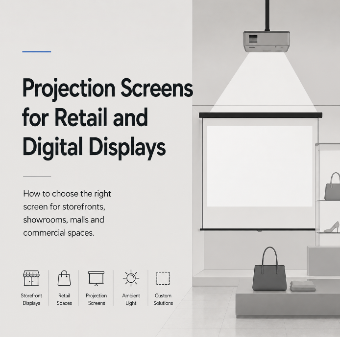 Projection Screens for Retail and Digital Displays: A Complete Guide