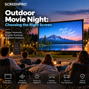 Outdoor Movie Night: Choosing the Right Screen | SCREENPRO
