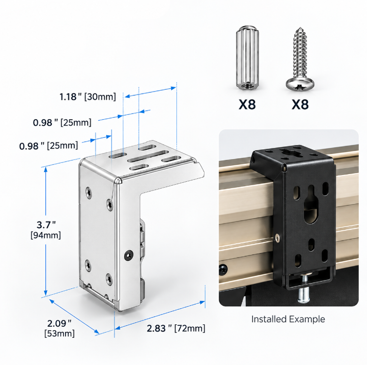 SCREENPRO Adjustable Wall/Ceiling Mounting Bracket