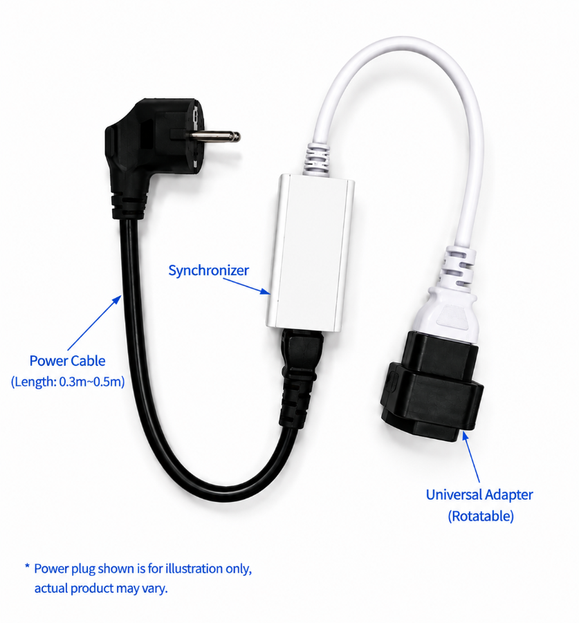 SCREENPRO TBQ synchronizer universal power adapter option